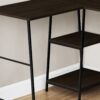 Computer Desk, Home Office, Corner, Storage Shelves, L-Shape, Work, Laptop, Contemporary, Modern - Espresso - Image 7