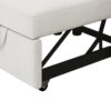 Modern Convertible 3 In 1 Sofa Bed Chair With Adjustable Backrest - Cream - Image 10