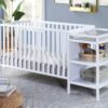Palmer - 3 In 1 Convertible Crib, Changer Combo - White - Image 7