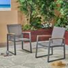 Aresha - Metal Outdoor Dining Armchair (Set of 2) - Gray - Image 4