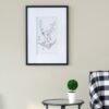 Botanical Wall Art Prints, Home Decor For Living Room Dining Room, Bedroom, Hallway (Set of 4) - White / Black - Image 9