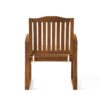 Della - Wood Armchair (Set of 2) Outdoor Dining Chairs - Cream - Image 12