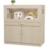 Hamster Cage, Rat Cage Wood With Independent Storage Cabinet, House For Ch" illa With Guinea Pig Hutch And Bridge, Easy View Acrylic Panels, Living Habitat X-Large - Teak - Image 9