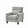 Accent Chair With Arms, Comfy Armchair For Living Room - Gray - Image 6