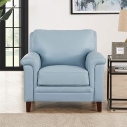 Westcott - Leather Chair - Blue
