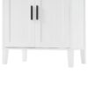 Tall Bathroom Cabinet With Drawer And Adjustable Shelves - White - Image 20