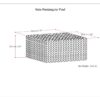 Nate - Square Pouf - Patterned Gray Melange - Image 6