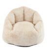 Albi - Indoor Cozy Armchair Style Bean Bag - Beige - Image 6