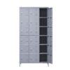 Lockers 18 Door With Lock For Employees, Storage Cabinet For Home Gym Office School Garage - Gray - Image 15
