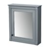 Wall Mounted Bathroom Storage Cabinet With Mirror, Medicine Cabinet With Height Adjustable Shelf, Over The Toilet Space Saver Cabinet - Gray - Image 11