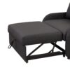 3 In 1 Pull Out Sofa Sleeper With Wing Table And USB Charge - Black - Image 24