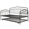 Fox - Twin Daybed With Twin Trundle - Black - Image 15