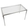 Fuji - Contemporary Dining Table I Glass Top - Clear - Image 5