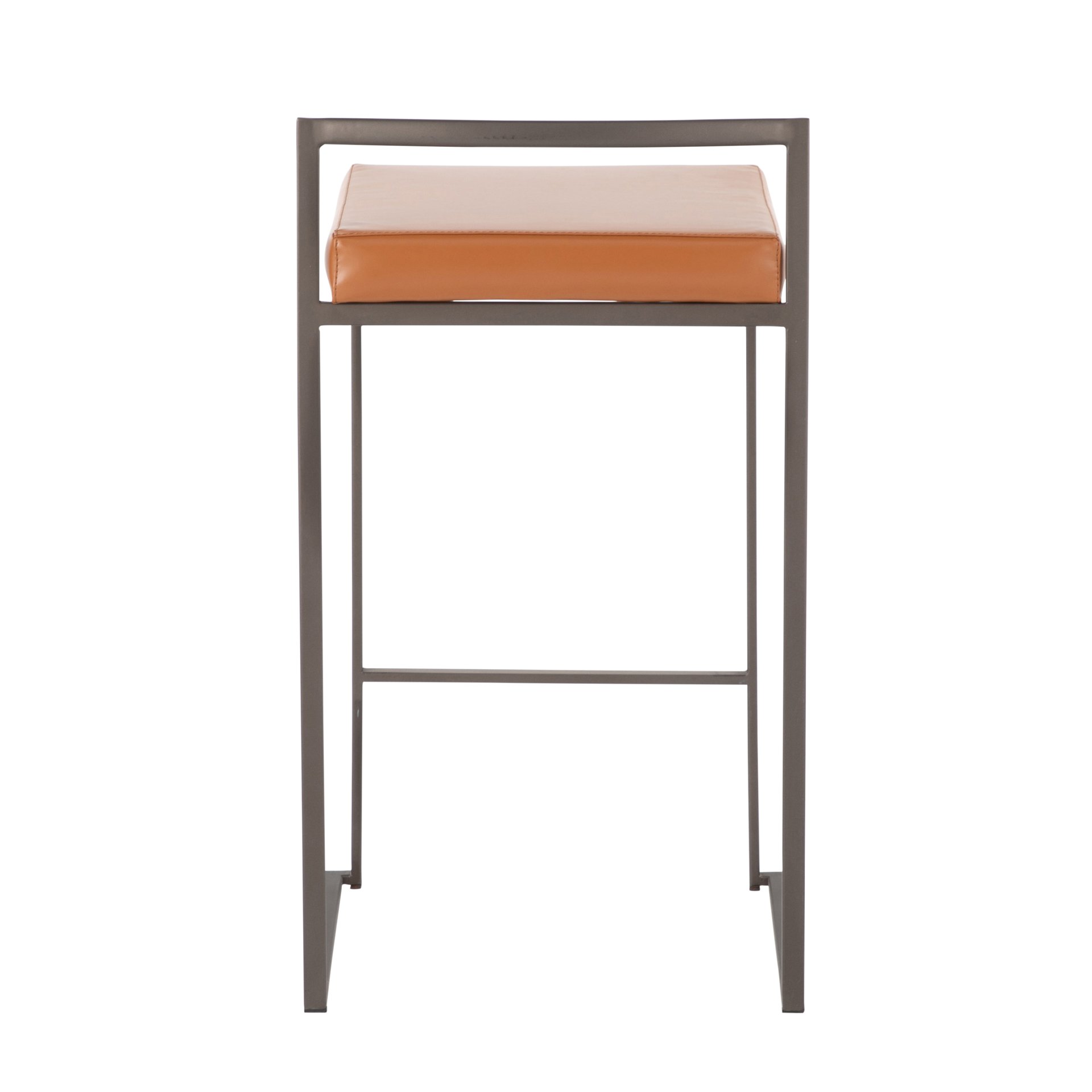 Fuji - Industrial Stackable Counter Stool (Set of 2) - Camel - Image 5