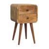 Mini Curved Nightstand - Oak - Image 2