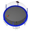 16Ft Trampoline With Basketball Hoop Pump And Ladder (Inner Safety Enclosure) With Soccer Goal - Blue - Image 8