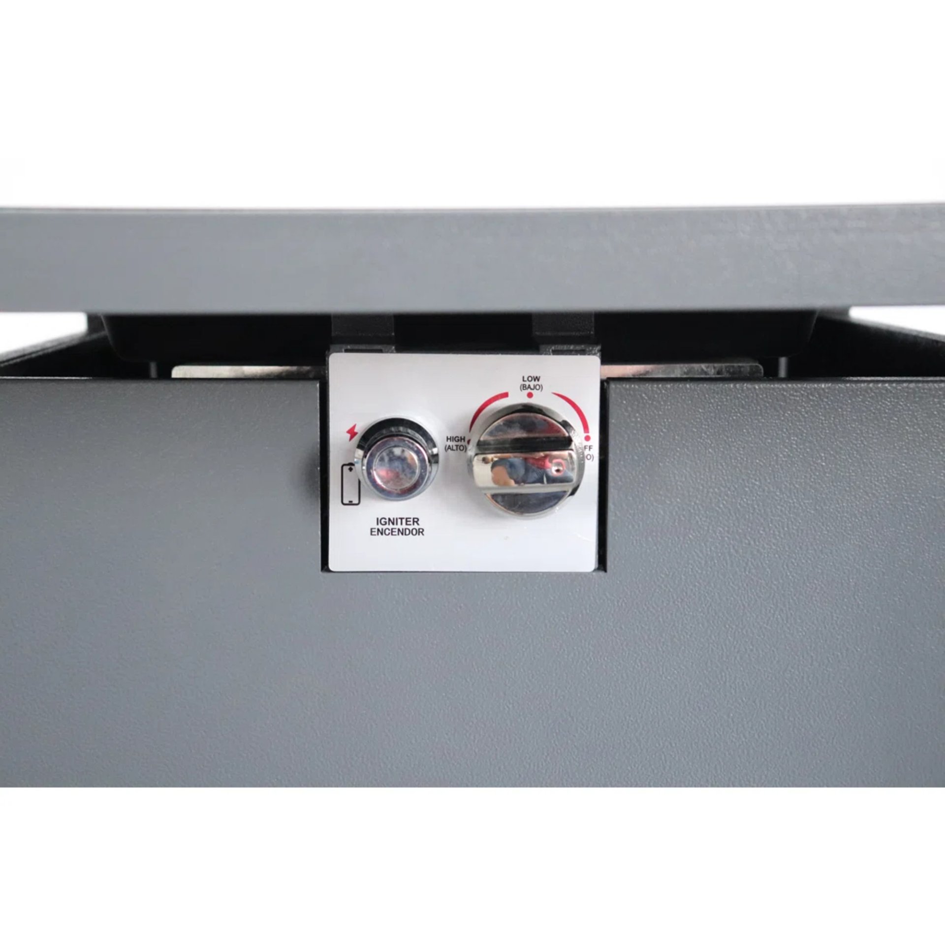 Outdoor Fire Pit Table With Lid - Gray - Image 4