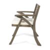Helen - Outdoor Acacia Wood Dining Chair (Set of 2) - Gray / Creme - Image 8
