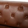 Contemporary 3 Seater Sofa With Tufted Design - Light Brown - Image 10