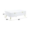 Gaines - High Gloss Coffee Table - White - Image 5