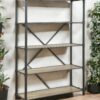 Itzel - Bookshelf - Gray / Oak - Image 8