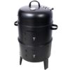 Portable Charcoal Smoker Grill For Outdoor Cooking - Black - Image 5