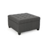 Isabella - Ottoman Contemporary Storage Solution - Dark Gray - Image 5