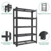 Heavy Duty 5 Tier Adjustable Metal Mesh Storage Rack With 2000 Lbs Capacity - Brushed Nickel - Image 8