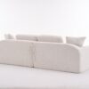 Compression Sofa: 4 Seater Combined Sofa, Crochet Yarn Fabric, Full Sponge Compression Sofa, Combined Sofa With 4 Pillows For Home Living / Home Furniture / Apartment - Beige - Image 15