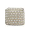 Pouf Luxury Oversized Bean Bag Cube Ottoman - Apollo Bust Gold / Cream Embroidery - Image 7