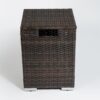 Rattan Propane Tank Cover Gas Bottle Cover Outdoor Wicker Gas Cylinder Cover - Brown - Image 6