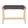 Bentley - Mid-Century Modern Office Desk - Natural / Black - Image 4