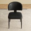 Modern Design Dining Chairs (Set of 2) - Black - Image 4