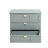 3 Drawer Cabinet, American Furniture, Suitable For Bedroom, Living Room, Study - Light Gray - Image 15