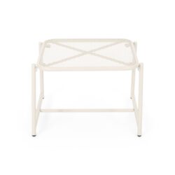 Kincaid - Modern Side Table With Mesh Top - Matte White