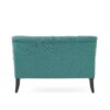 Nicole - French Style Upholstered Loveseat With Tufted Backrest - Teal - Image 10