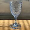 Stylish Diamond Cut Plastic Wine Glasses (Set of 4) (12Oz) Bpa Free, Unbreakable, Elegant Acrylic Wine Glasses - Blue - Image 5