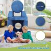 14 Pieces Kids Sofa Modular Play Couch Child Sectional Sofa To Boost Creativity Boys And Girls Diy Creating Playroom Couch Furniture For Toddlers Convertible Foam And Floor Cushion - Blue - Image 2