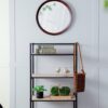 Transitional Decor Style Mango Wood Wall Mirror Wall Decor With Frame Of Solid Mango Wood For Bathroom, Entryway Console Lean Against Wall - Dark Brown - Image 8