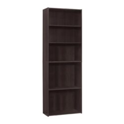 Bookcase 6 Tier For Office - Espresso