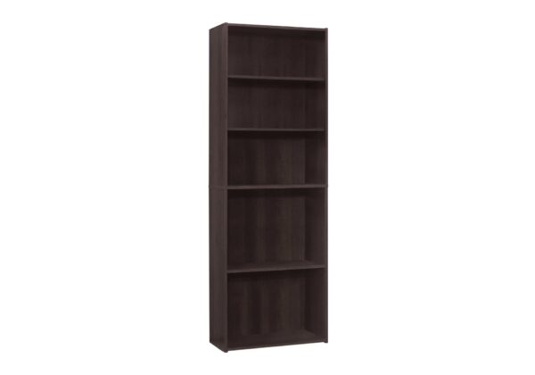 Bookcase 6 Tier For Office - Espresso