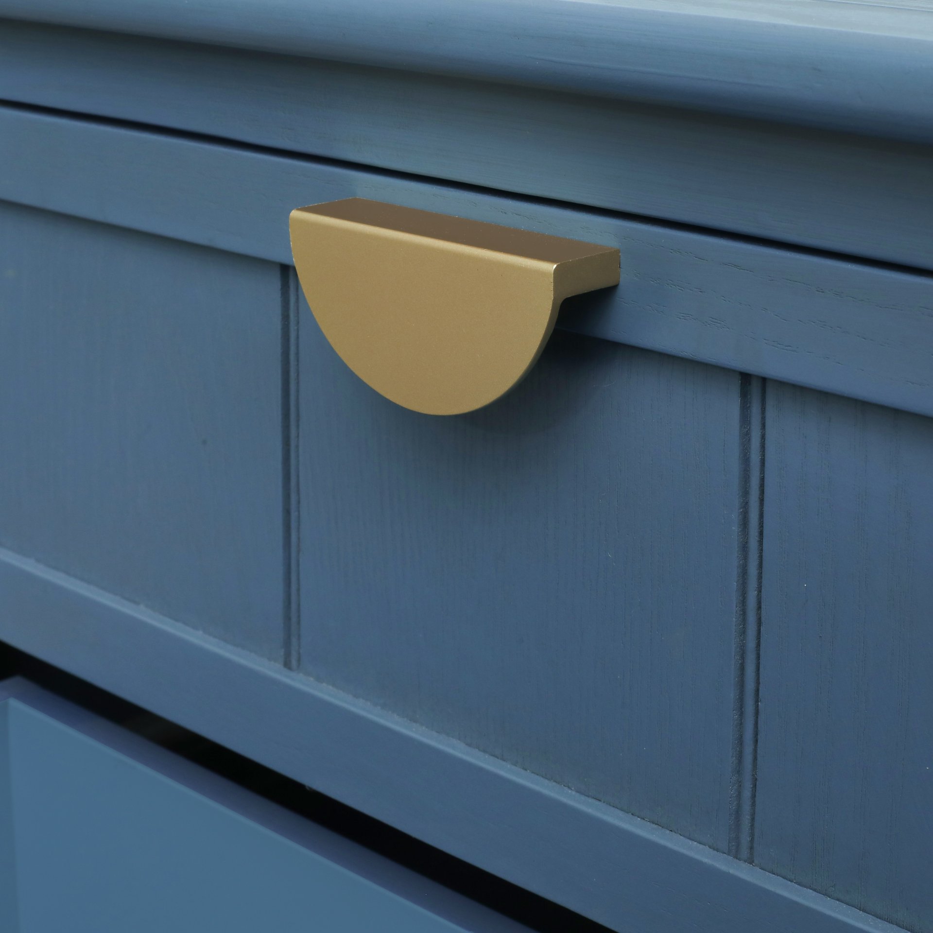 2 Drawer Side Table, American Style, End Table, Suitable For Bedroom - Blue - Image 16