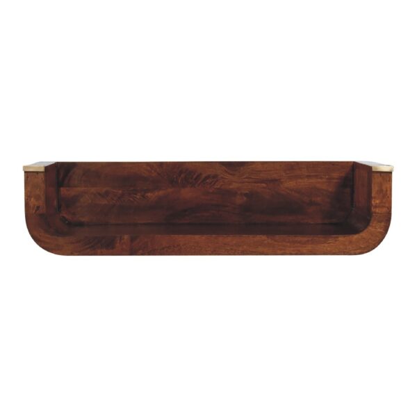 Indira - Floating Console Table - Chestnut