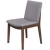 Laura - Mid-Century Modern Solid Wood Dining Chair (Set of 2) - Gray - Image 10
