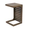 Outdoor C Shape End Table, Patio Table - Gray - Image 5