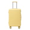 Set 3 Pieces 20" / 24" / 28" Abs Spinner Wheel Luggage, Matching Color, With Combination Lock - Yellow - Image 24