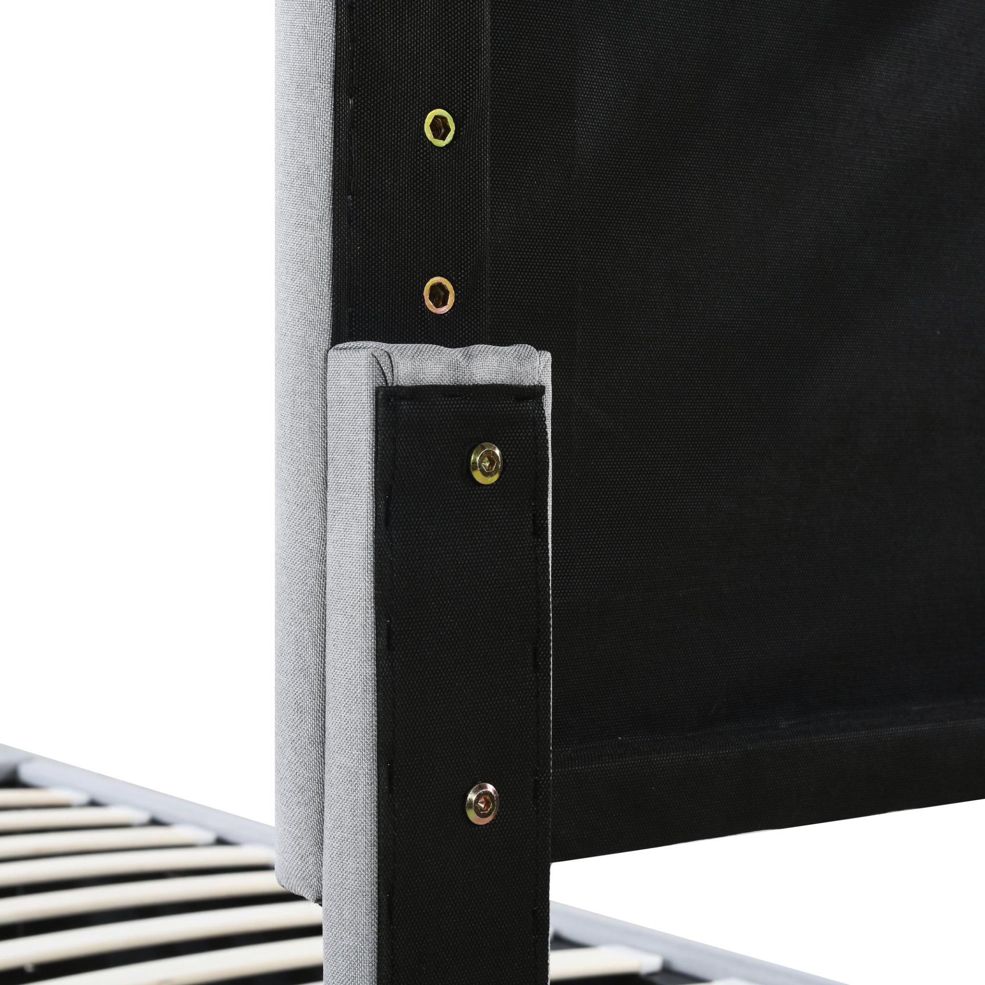 King Size Upholstered Platform Bed With A Hydraulic Storage System - Gray - Image 17