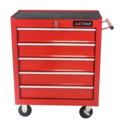 5 Drawers Multifunctional Tool Cart With Wheels - Red