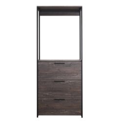 Monica - Walk In Closet With 3 Drawers And 1 Shelf - Gray