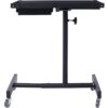 Adjustable Tear Down Work Table With Drawer For Garages, Repair Shops, And Diy, Portable, (4) 2.5" Swivel Casters, 220 Pound Capacity, Rubber Corners, Heavy Duty Steel - Black - Image 3